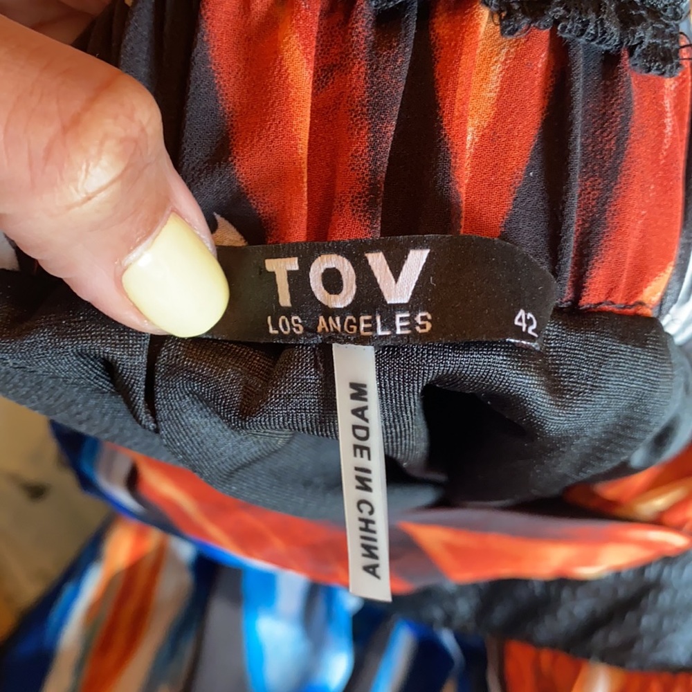 Tov Unholy Faux Leather multicolor racer-back Maxi - Picture 8 of 9